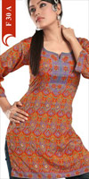 French Crepe Kurtis